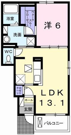 リヴィエールIIの物件間取画像